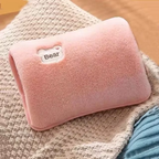 Plug Hand Warmer Electric Hot Water Bag Winter Soft Plush Charging Hot Water Bottle Rechargeable Warm Hand Pocket